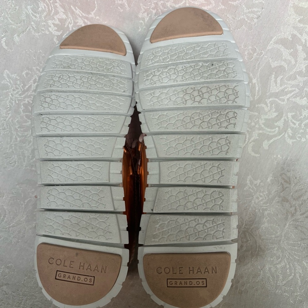 Cole Haan Zerogrand Pink Quilted w/Metallic Accents Sneakers, Size 7.5 - Picture 8 of 12